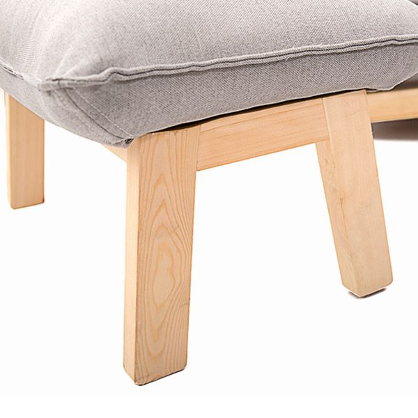 Recliner standard di colore solido 31,49 "sedia a reclinabile larga con ottomana