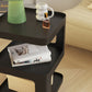 Tabella della tavola di fine astratto Sqaure Top Accent Table con scaffali