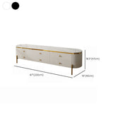 Glam TV Media Stand Enclosed Storage Media Console with 6 Drawers