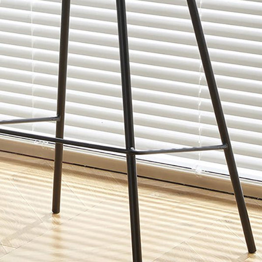 Low Back Dining Stools Faux Leather Bar Stools with Metal Base