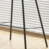 Tabourets à manger bas du dos bas tabouret de bar en faux cuir avec base en métal