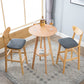 Industrieller Barhocker, quadratischer Sitz, Barhocker mit Holzbeinen