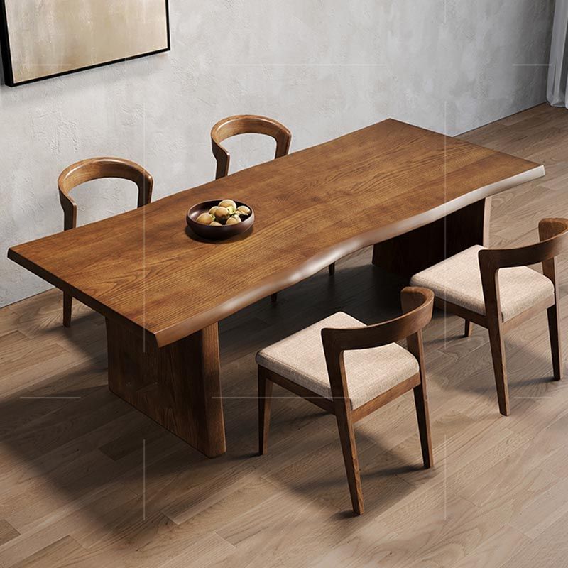 Ash houten bovenste balk tafel eigentijdse staaftafel met houten opbergrek