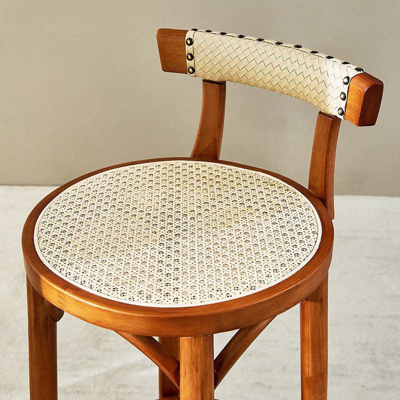 Vaste houten barkruk moderne armloos zit 28-inch barkruk