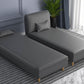 3-Position Scandinavian Chaise Lounge Couch Armless Chaise with Pillow