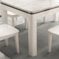Mid-Century Home Marble Dining Table Rectangle Shape Table with 4 Legs Base Clearhalo ' dining_table' 'Dining Tables & Seating' 'Dining Tables' 'furn' 'furn_dining_table' 'Furniture' 'furniture_dining_table' 'Kitchen & Dining Furniture' 'kitchen&dining_furn' 'kitchen' 'kitchen_dining_table' 1200x1200_c23229e2-3c94-47bf-ab89-4943b50c613b