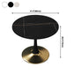 31.5-inch Metal Contemporary Dining Table Round Table for Kitchen Clearhalo ' dining_table' 'Dining Tables & Seating' 'Dining Tables' 'furn' 'furn_dining_table' 'Furniture' 'furniture_dining_table' 'Kitchen & Dining Furniture' 'kitchen&dining_furn' 'kitchen' 'kitchen_dining_table' 1200x1200_c232f1f9-fcea-4ec8-a8f9-cd0aabd12186