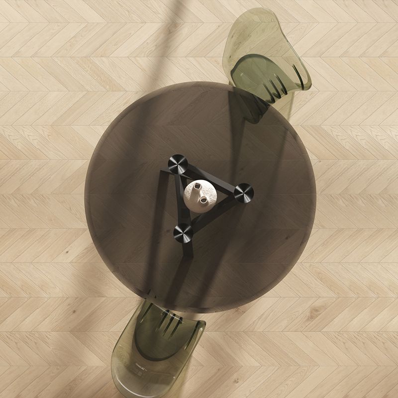 1/2/3 Piece Round Shape Tempered Glass Dining Room Furniture Set Clearhalo 'Dining Room Sets' 'Dining Tables & Seating' 'dining_room_set' 'furn' 'furn_dining_room_set' 'Furniture' 'Kitchen & Dining Furniture' 1200x1200_c233831f-1d86-43e8-84ba-e556051672a1