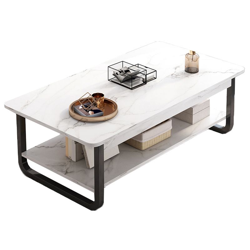 4 Legs Storage Coffee Table Set Modern Wood Rectangle Coffee Table Clearhalo 'Coffee & Accent Tables' 'Coffee Tables' 'coffee_tables' 'furn' 'furn_coffee_tables' 'Furniture' 'Living Room Furniture' 1200x1200_c2341ad1-e8b4-4abd-b898-99355c26c156
