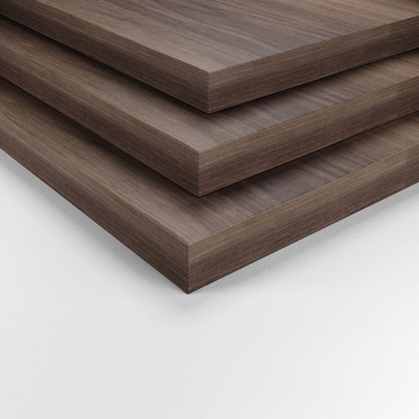 Puerta de vidrio de piso moderna de madera de madera fabricada en marrón