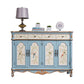 Sideboard in legno in stile glam con cassetti da pranzo server per cucina