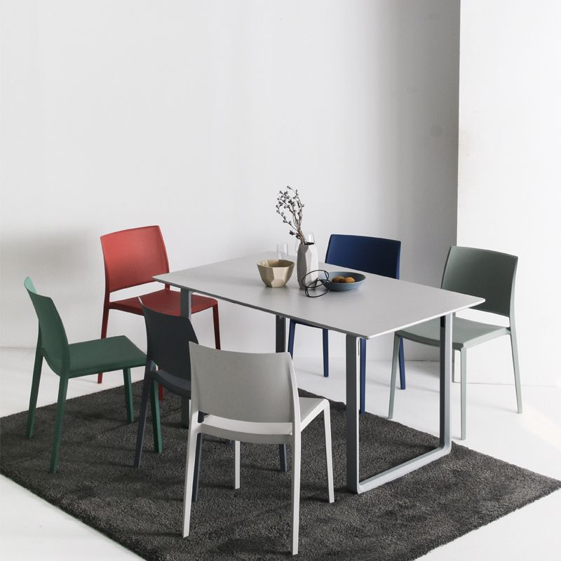 Nordic Style Plastic Dining Chair Open Back Dining Side Chair for Restaurant Clearhalo ' kitchen&dining_furn' 'Dining Chairs' 'Dining Tables & Seating' 'dining_chair' 'furn' 'furn_dining_chair' 'Furniture' 'furniture_dining_chair' 'Kitchen & Dining Furniture' 'kitchen' 1200x1200_c23a81d0-2cb1-416a-ab6a-706032aecab2