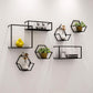 Closed Back Wall Mounted Book Shelf Metal Shelves Included Bookcase in Black Clearhalo 'Bookcases' 'furn' 'furn_bookcases' 'Furniture' 'Office Furniture' 1200x1200_c23e3a7a-8947-4b33-9b6f-c2ce695bd81f