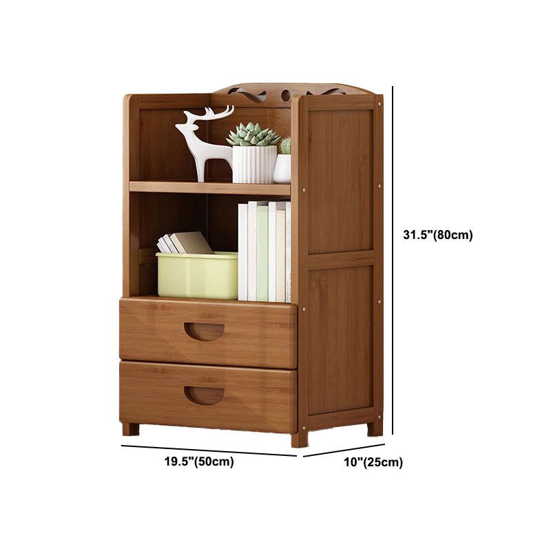 Libreria per la scaffale di bambù chiusa a pavimento contemporaneo