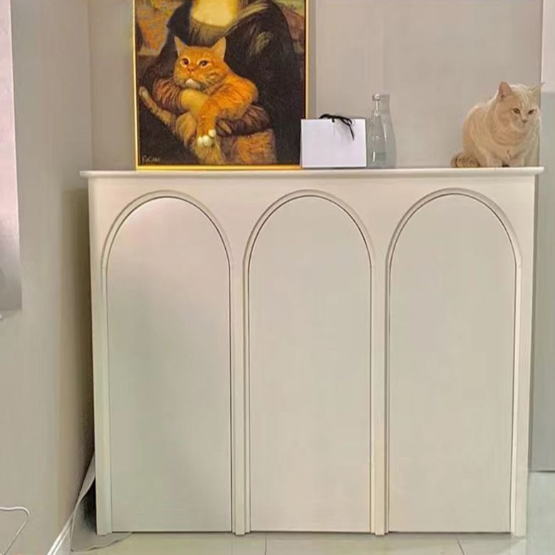 Modernism Wood Sideboard Table White Server Cabinets Included for Living Room Clearhalo 'buffet_sideboard' 'Buffets & Sideboards' 'furn' 'furn_buffet_sideboard' 'Furniture' 'Kitchen & Dining Furniture' 1200x1200_c2402a41-eb36-4792-9adf-35880df7b985