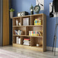 Closed Back Wooden Bookcase Matter Finish Modern Standard Bookshelf