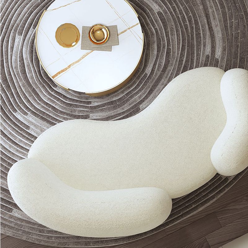 Contemporary Curved Sofa in Beige for Apartment 28.35" High Sofa Clearhalo 'furn' 'furn_sofas' 'Furniture' 'Living Room Furniture' 'Sofa' 'sofas' 1200x1200_c2421d3f-b2b5-4569-a34a-322ca6fd46cb