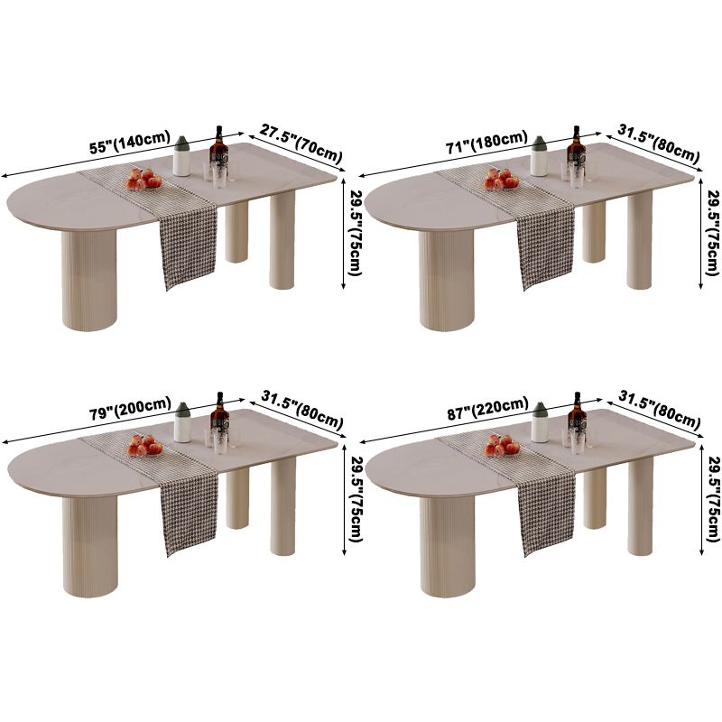 Metal Contemporary Free Form Table Sintered Stone Table for Dining Room Clearhalo ' dining_table' 'Dining Tables & Seating' 'Dining Tables' 'Furniture' 'furniture_dining_table' 'Kitchen & Dining Furniture' 'kitchen&dining_furn' 'kitchen' 'kitchen_dining_table' 1200x1200_c2445dfb-8300-486b-ae62-b986873734c2