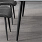 Rectangle Stone Dining Table Modern Dining Table with 4 Black Legs Clearhalo 'Dining Tables & Seating' 'Dining Tables' 'dining_table' 'furn' 'furn_dining_table' 'Furniture' 'furniture_dining_table' 'Kitchen & Dining Furniture' 1200x1200_c245dd4e-9ff4-42a1-b14e-666aeb60c211