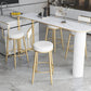 Nordic Style Backrest Counter Stool Iron Cafe Bar Stool with Leather Cushion and Pedal Clearhalo 'Bar Furniture' 'Bar Stools' 'bar_stools' 'furn' 'furn_bar_stools' 'Furniture' 'Kitchen & Dining Furniture' 1200x1200_c245f413-a059-41bd-9746-061ee767a483
