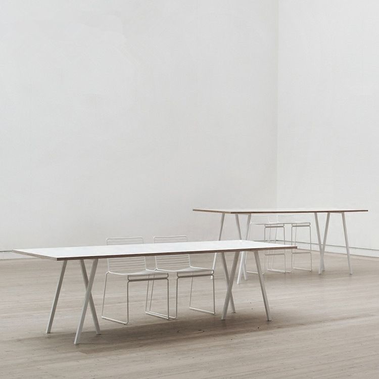 Table à manger industrielle avec table à manger rectangulaire en pin noir pour cuisine