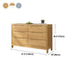 Modern Rubber-wood Solid Wood Side Board Living Room Buffet/Console with Drawers Clearhalo 'buffet_sideboard' 'Buffets & Sideboards' 'Furniture' 'furniture_buffet_sideboard' 'Kitchen & Dining Furniture' 1200x1200_c247fae1-3ba2-48d6-a14e-81ce04cfa373