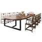 Industrial Oval Solid Wood Desk Brown Office Writing Desk Explain Chair Clearhalo 'furn' 'furn_office_desk' 'Furniture' 'Office Desks' 'Office Furniture' 'office_desk' 1200x1200_c24b5579-89fc-4d00-8fc5-bb7a7005fc19