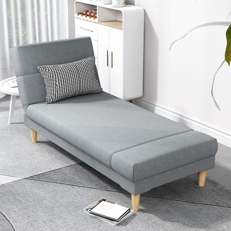 Divano chaise lounge scandinavo in tinta unita senza braccioli