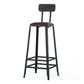 Industrial Armless Backrest Counter Stool Iron Cafe Bar Stool with Leather Cushion Clearhalo 'Bar Furniture' 'Bar Stools' 'bar_stools' 'furn' 'furn_bar_stools' 'Furniture' 'furniture_bar_stools' 'Kitchen & Dining Furniture' 1200x1200_c24df6f7-a6fe-41c8-bc34-60c23a49b17c