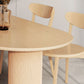Modern Style Wood Dining Table 3 Legs Dinette Table for Dining Room