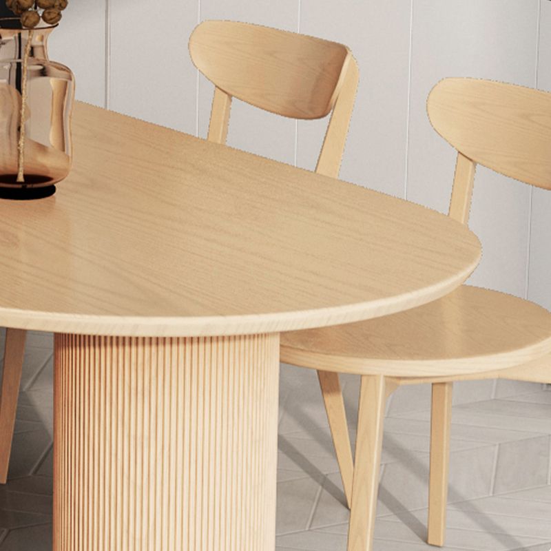 Modern Style Wood Dining Table 3 Legs Dinette Table for Dining Room