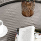 Glass Top 4 Legs Coffee Table Modern Round Cocktail Table in Black/Gold Clearhalo 'Coffee & Accent Tables' 'Coffee Tables' 'coffee_tables' 'furn' 'furn_coffee_tables' 'Furniture' 'Living Room Furniture' 1200x1200_c24fb640-d768-44fb-81a4-245174064c7d