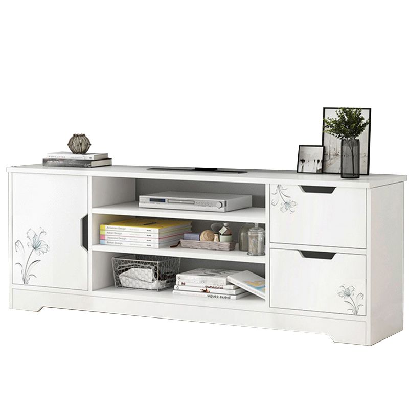 Scandinavian Style TV Stand Wood Open Storage Stand Console with Shelf Clearhalo 'furn' 'furn_tv_stands_entertainment_centers' 'Furniture' 'Living Room Furniture' 'TV Stands & Entertainment Centers' 'TV Stands & Media Storage Furniture' 'tv_stands_entertainment_centers' 1200x1200_c2514ea3-ce0a-4586-9e0f-730d835479d7