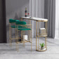 Low Back Dining Stools Industrial Bar Stools with Metal Base
