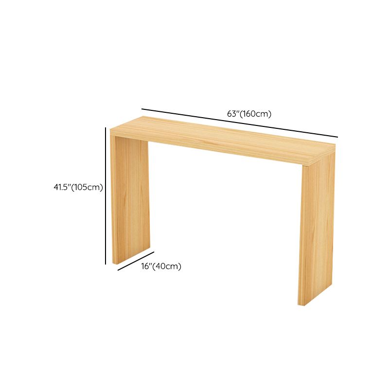 Moderne bar eettafel rechthoek houten framebalktafel voor keuken