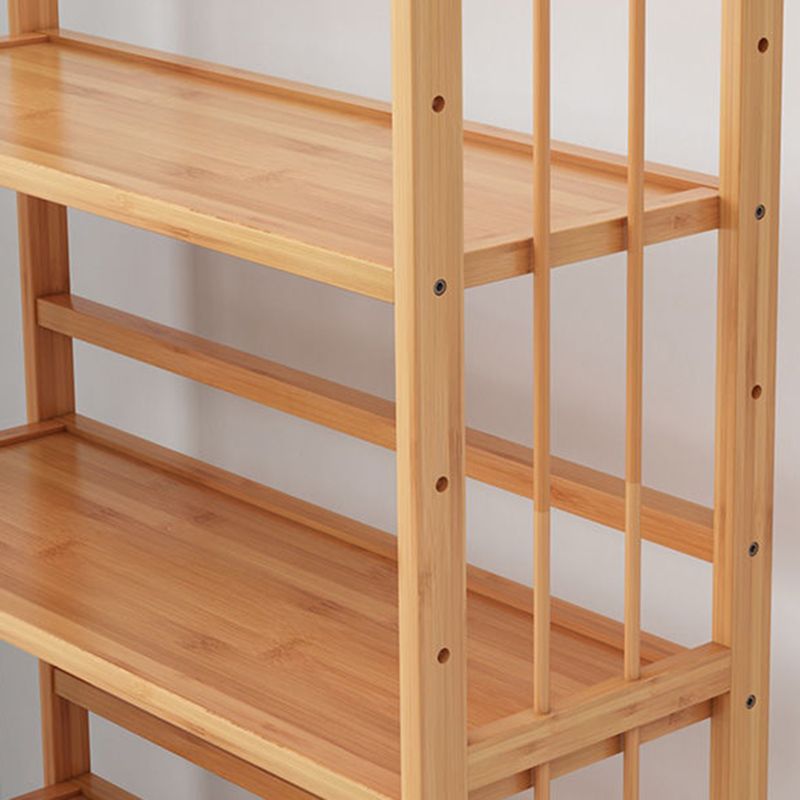 Modernes natürliches Buchregal Bambus offenes Regalbuch für Zuhause