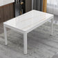 Metal Modern Rectangle Indoor Table Glass Top Table for Dining Room and Kitchen Clearhalo 'Dining Tables & Seating' 'Dining Tables' 'dining_table' 'furn' 'furn_dining_table' 'Furniture' 'Kitchen & Dining Furniture' 1200x1200_c25499ee-20aa-427b-9312-bb644d8f6cbb