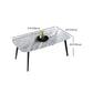 Home Sintered Stone Kitchen Table Industrial Rectangle Fixed Dining Desk Clearhalo 'Dining Tables & Seating' 'Dining Tables' 'dining_table' 'furn' 'furn_dining_table' 'Furniture' 'Kitchen & Dining Furniture' 1200x1200_c254b2ff-db90-486f-9f33-03ffe939e8a9