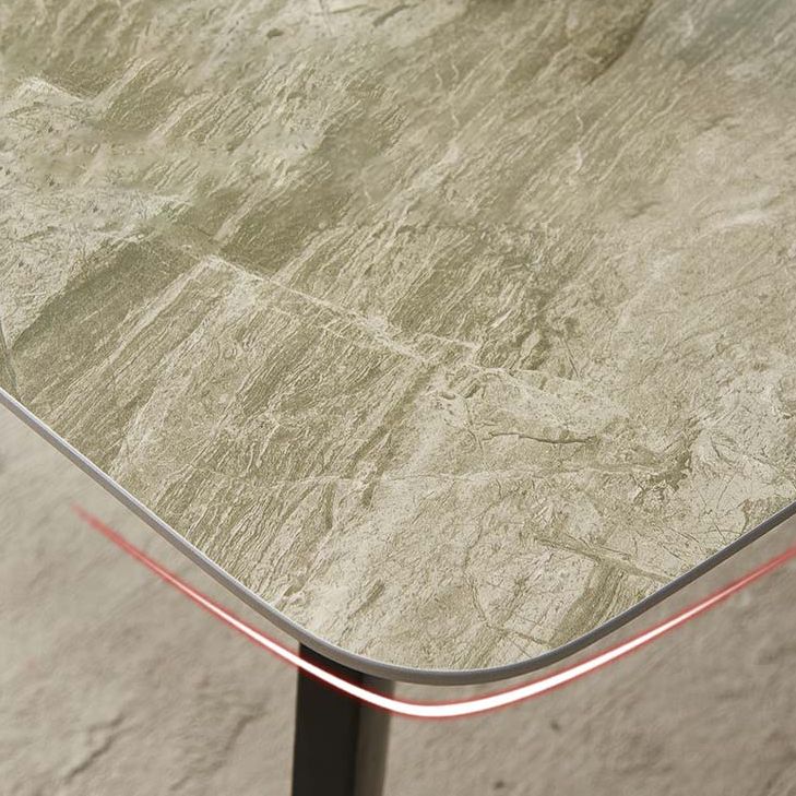 Sintered Stone Table Industrial 4 Legs Table for Dining Room Clearhalo ' dining_table' 'Dining Tables & Seating' 'Dining Tables' 'furn' 'furn_dining_table' 'Furniture' 'furniture_dining_table' 'Kitchen & Dining Furniture' 'kitchen&dining_furn' 'kitchen' 'kitchen_dining_table' 1200x1200_c2560bd2-b8ce-4aad-a435-3e027771d560
