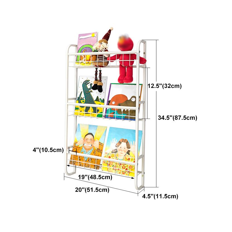 Modern Style Bookshelf Wall Mounted Metal Bookcase for Kid Room Clearhalo 'Bookcases' 'furn' 'furn_bookcases' 'Furniture' 'furniture_bookcases' 'Office Furniture' 1200x1200_c257503f-1d12-4abd-a943-958acebfca32
