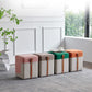 Colorblock Flannel Pouf Modern Simple Square Upholstered Ottoman Clearhalo 'furn' 'furn_ottomans_poufs' 'Furniture' 'Living Room Furniture' 'Ottomans & Poufs' 'ottomans_poufs' 1200x1200_c258afc3-462c-4002-91e8-5cce8fc51dcf