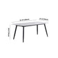 4-foot Stone Dinner Table Industrial Style Rectangle Dining Table for Home Clearhalo ' dining_table' 'Dining Tables & Seating' 'Dining Tables' 'furn' 'furn_dining_table' 'Furniture' 'furniture_dining_table' 'Kitchen & Dining Furniture' 'kitchen&dining_furn' 'kitchen' 'kitchen_dining_table' 1200x1200_c2590267-99b4-4a7a-8282-571850e94d3b