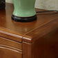Soporte tradicional para TV, consola de soporte para TV de madera de caucho con cajones