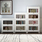 White Manufactured Wood Standard Bookcase Modern Bookshelf with Glass Doors Clearhalo 'Bookcases' 'furn' 'furn_bookcases' 'Furniture' 'furniture_bookcases' 'Office Furniture' 1200x1200_c2592b4d-a6ab-4487-a24e-56607d11edc2