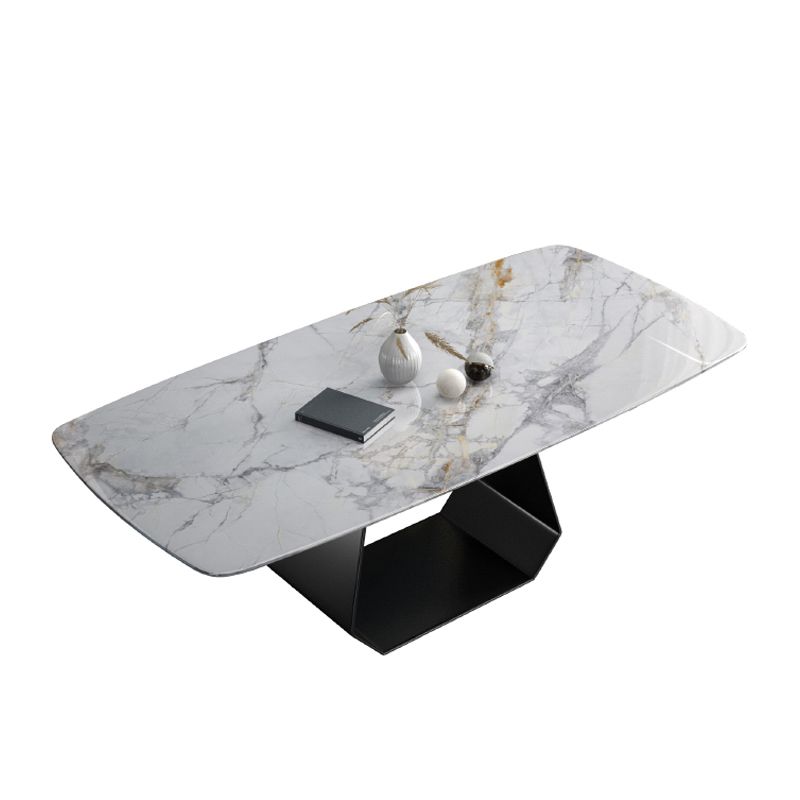 Modern 1/2/7 Pieces Dining Table Set with Marble Top Rectangle Dinette Set Clearhalo 'Dining Room Sets' 'Dining Tables & Seating' 'dining_room_set' 'furn' 'furn_dining_room_set' 'Furniture' 'furniture_dining_room_set' 'Kitchen & Dining Furniture' 'kitchen&dining_furn' 'kitchen' 1200x1200_c25a9a46-58bd-41c0-bea9-94e1ddcf39a4