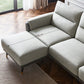 Faux Leather Modern Sectional Sofa, Pillow Top Arm Sectional couch