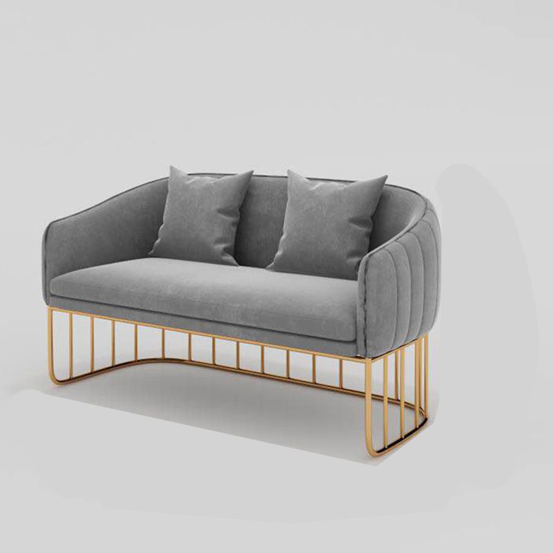 29.5 "H Contemporáneo de 2 plazas de terciopelo en terciopelo Loveseat para apartamento