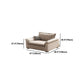 White Loose Back Sofa & Chaise Cushions Pillow Top Arm Sofa - 30.7" H