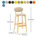 Modern Armless Backrest Counter Stool Wood Living Room Bar Stool with Cushion Clearhalo 'Bar Furniture' 'Bar Stools' 'bar_stools' 'furn' 'furn_bar_stools' 'furniture_bar_stools' 'Kitchen & Dining Furniture' 'kitchen&dining_furn' 'kitchen' 'kitchen_furn' Furniture' 1200x1200_c261ebbe-e162-456b-a89b-d3ee11fa0ef9