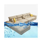 Modern Reversible Chaise Sofa with Pillows Flared Arm Sofa for Living Room Clearhalo 'furn' 'furn_sectionals' 'Furniture' 'furniture_sectionals' 'kitchen' 'kitchen_sectionals' 'Living Room Furniture' 'Sectionals' 1200x1200_c264d3e5-f5ba-40db-9850-de9159391b36